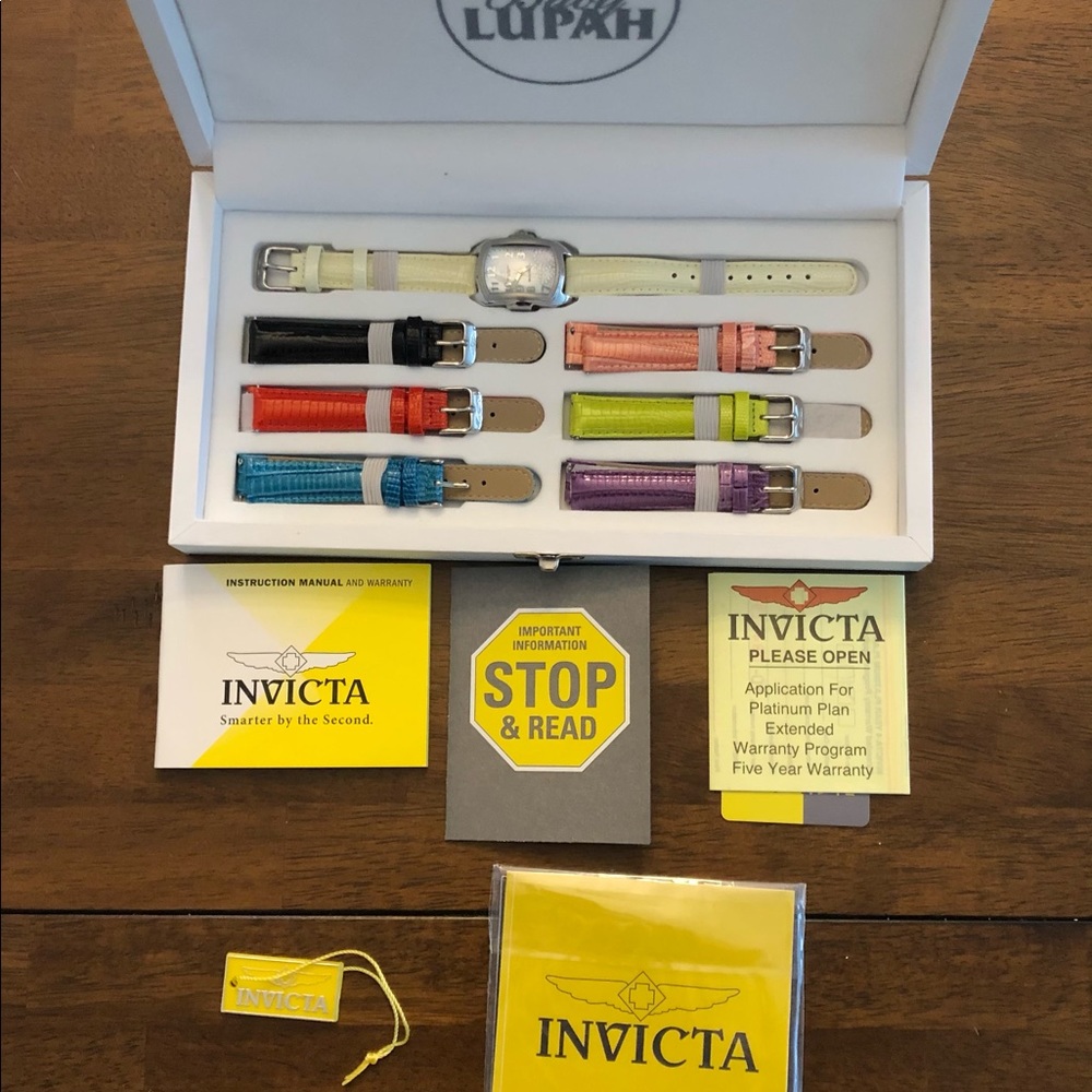 INVICTA LEATHER WATCH SET